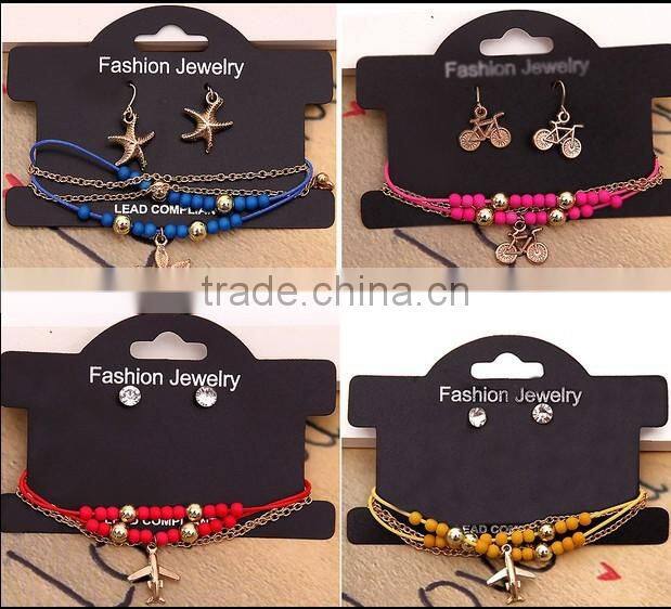 Enamel glaze jewelry set sweety cherry&strawberry earrings fruits design necklaces wholesale