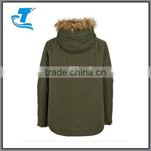 Boys Casual Parka Jacket - Green