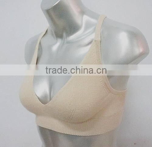2016 women knitted seamless cashmere sport bra yoga bra on TV