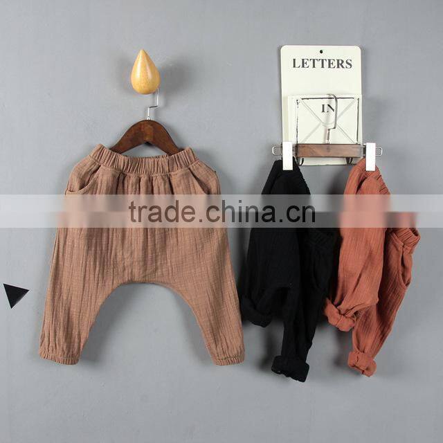 2-7 years Wholesale 2017 Autumn Cotton Boys Harem Pants