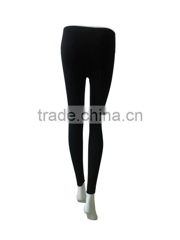 Black full length elastic seamless women's underwear sexy ladies' leggings