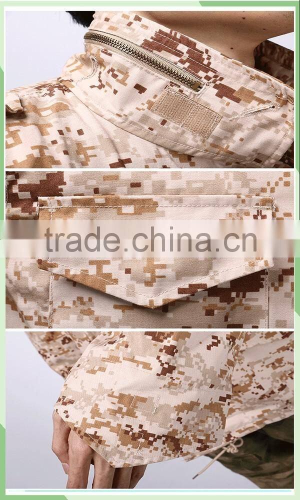 Manufacture Camo Military uniforms Coat Cold weather man's field American M65 Army Jackets M65 Field jacket with Lining