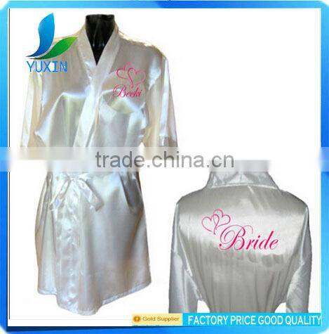 Japanese wedding robe chinese silk robe ,Satin Night Dress ND012