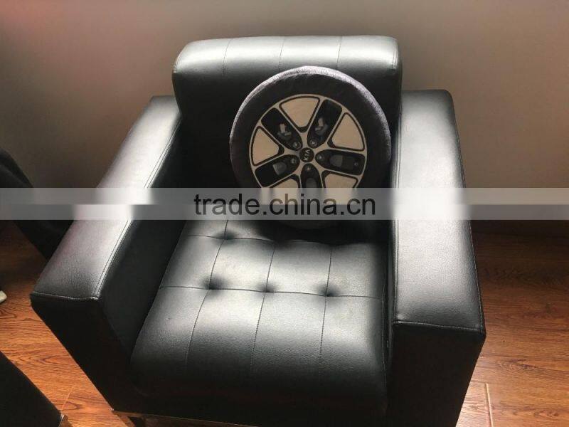 Wholesale plain decorative throw waist cotton linen pillow for hotel