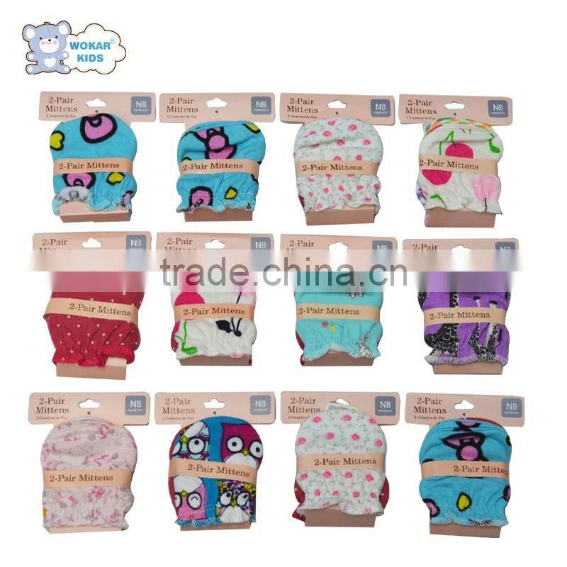 Cute keep warm baby mittens various colors