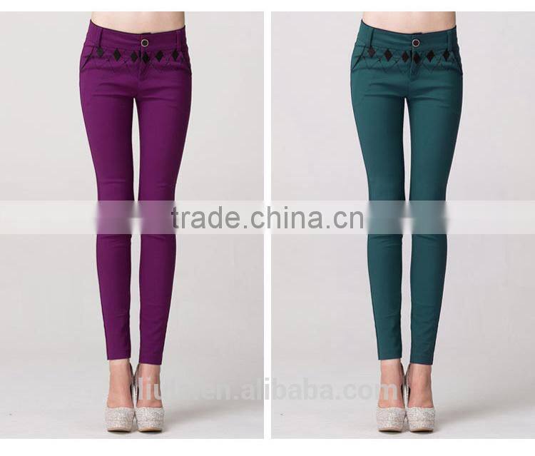 New product Promotion casual tight 98 cotton 2 spandex pants