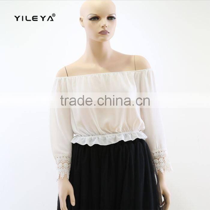 New attractive summer hanging strip chiffon blouse