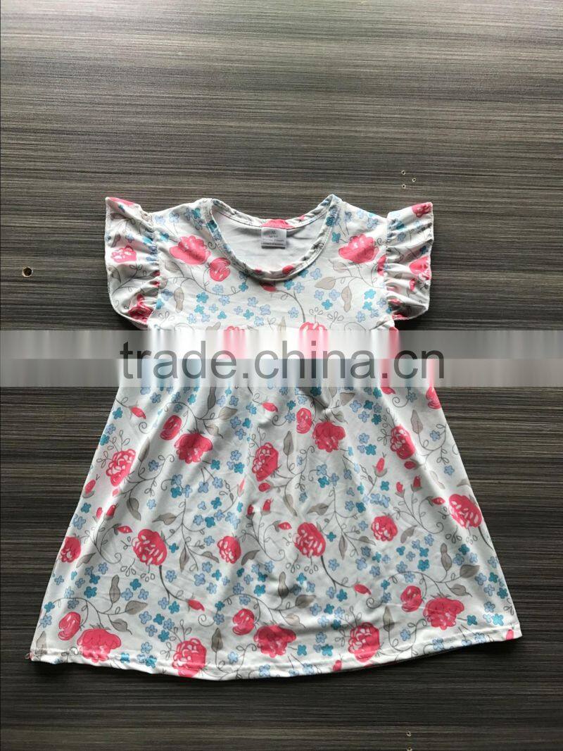 fashion baby cute fish print dress cutting beautiful children frocks designs in summer