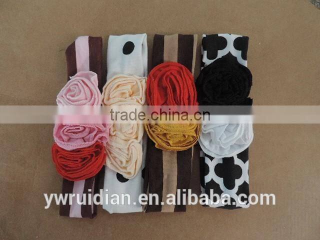 baby girl elastic fabric headband kids braid cross dot hairband flower knot solid craft children boutique headband