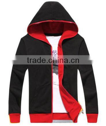 Wholesale Custome Blank Man Hoody With YKK Zipper