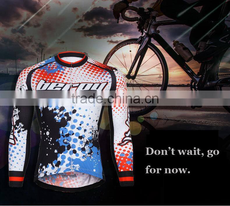 BEROY men's long sleeves bicycle garment, winter mountain bike clothes