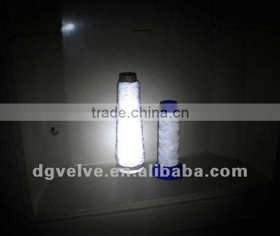 120d/2 soft polyester reflective embroidery thread for clothing