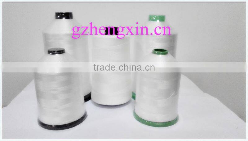 100% polyester sewing thread FOR SEWING MACHINE ,150d/3,raw white
