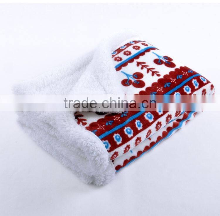 Cheap Knit Faux Fur Plush Fleece Throw Blanket Wholesale