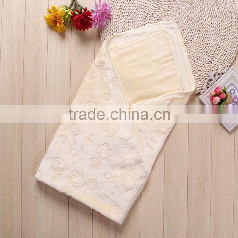 Super soft cotton embossed baby carrying towel
