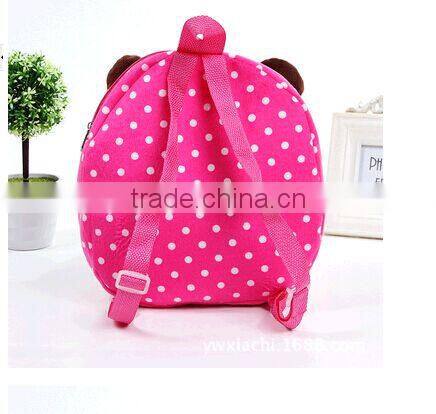 plush monkey backpack for kids/plush animal toy backpack