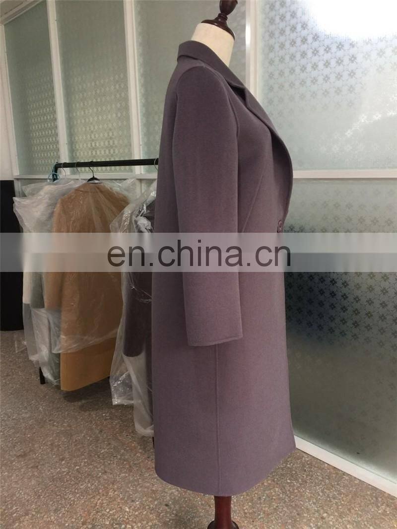 Fashion European Women's Coat 100% Wool Comfortable Cashmere Wool Coat