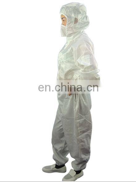 Garment factory, Stripe and grid Cleanroom ESD jumpsuit