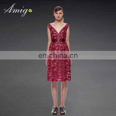 stretch knit women dress costume crochet dress