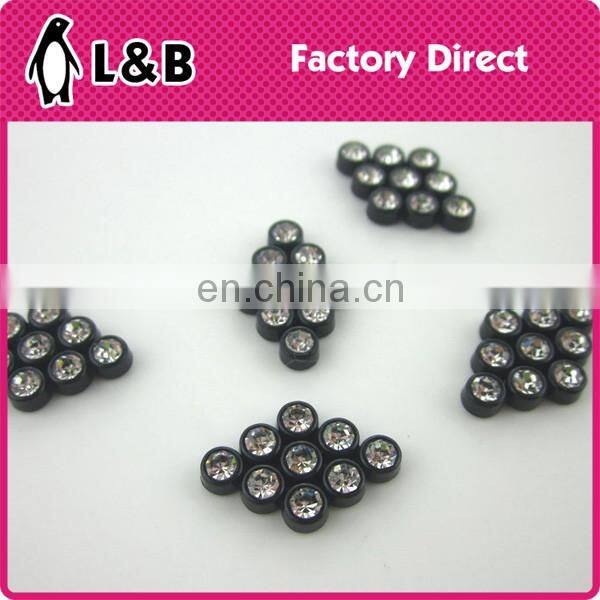 wholesale 20L black plastic with crystal stone lady shirt button