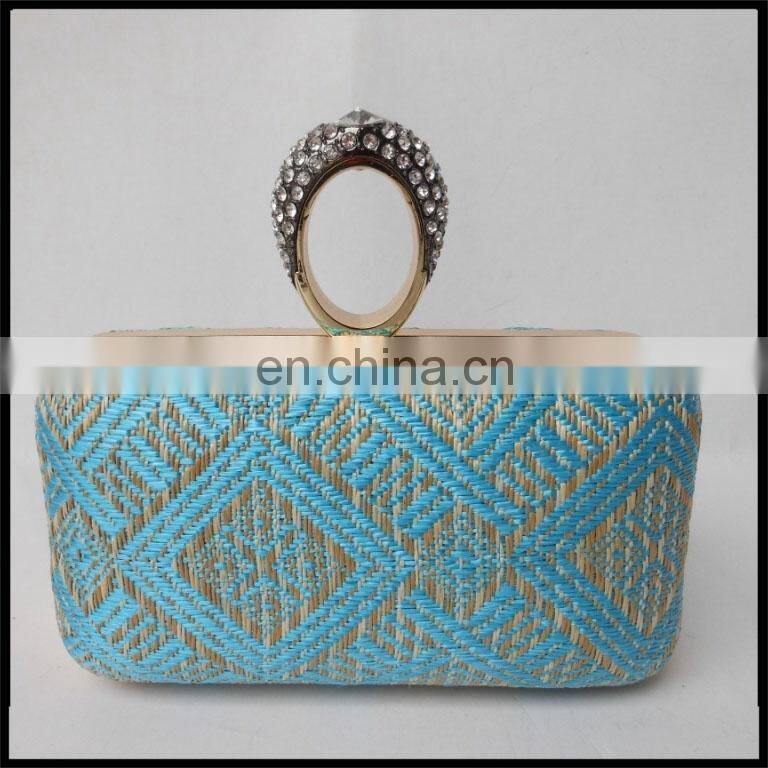 Fashionable Factory Directly Selling Cheap Lady Clutch Bag Made Of Straw Wholesale