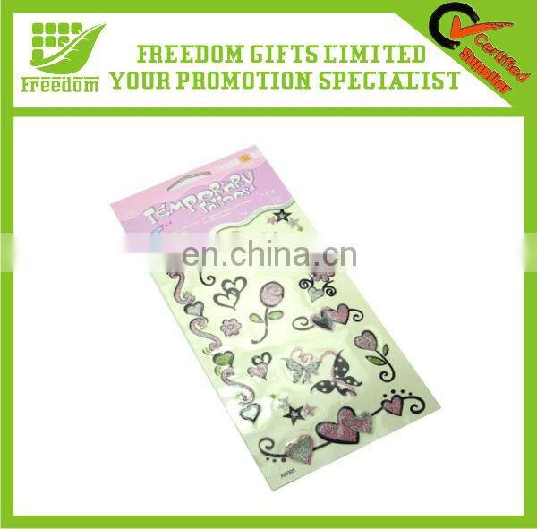 Cheap Top Quality Glitter Body Tattoos Stickers