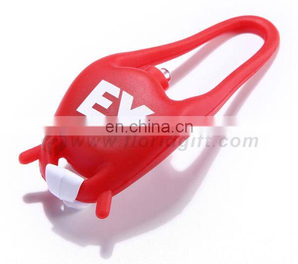 Mini Silicone Cycling Bike Light LED Front / Rear Security Warning Lamp