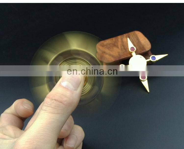 2017 Newest Plating Gold Metal Long spin time Release Stress Finger spinner