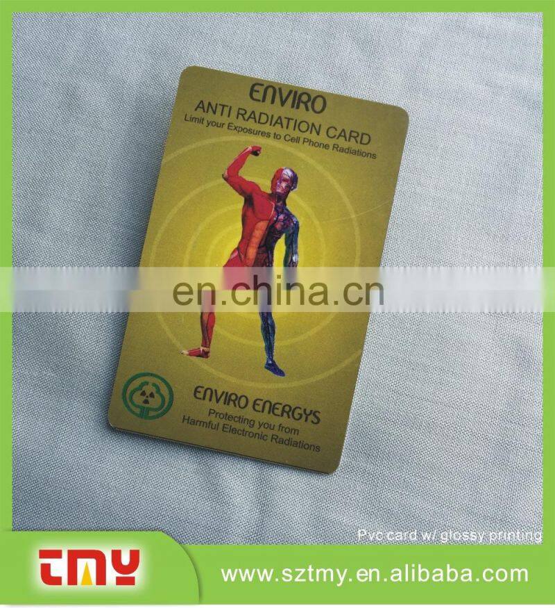 Plastic PVC Anti radiation Card Full Color Printing