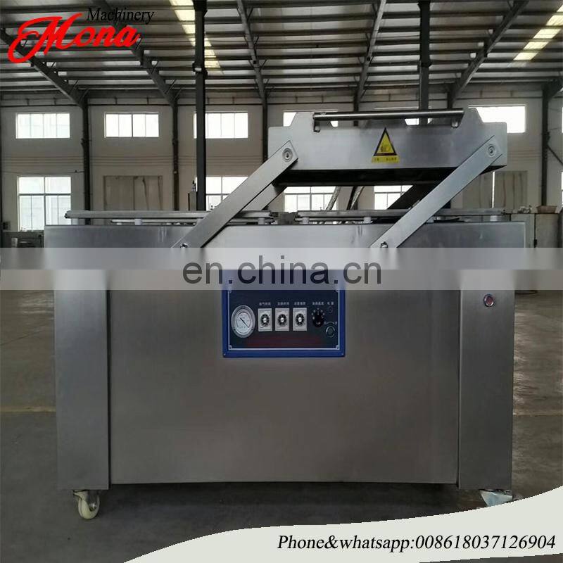 Automatic with nitrogen gas flush double chamber vacuum package machine