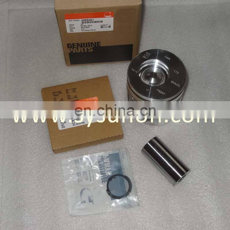 genuine/aftermarket hot sale truck spare parts motorcycle piston 4089461 3957416 QSB5.9 piston kit for construction machine
