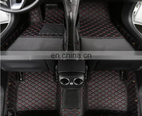 Leather Car Floor Mats Waterproof without LOGO Fit for Infiniti G37 2008~2013 Coupe 2-Door black red