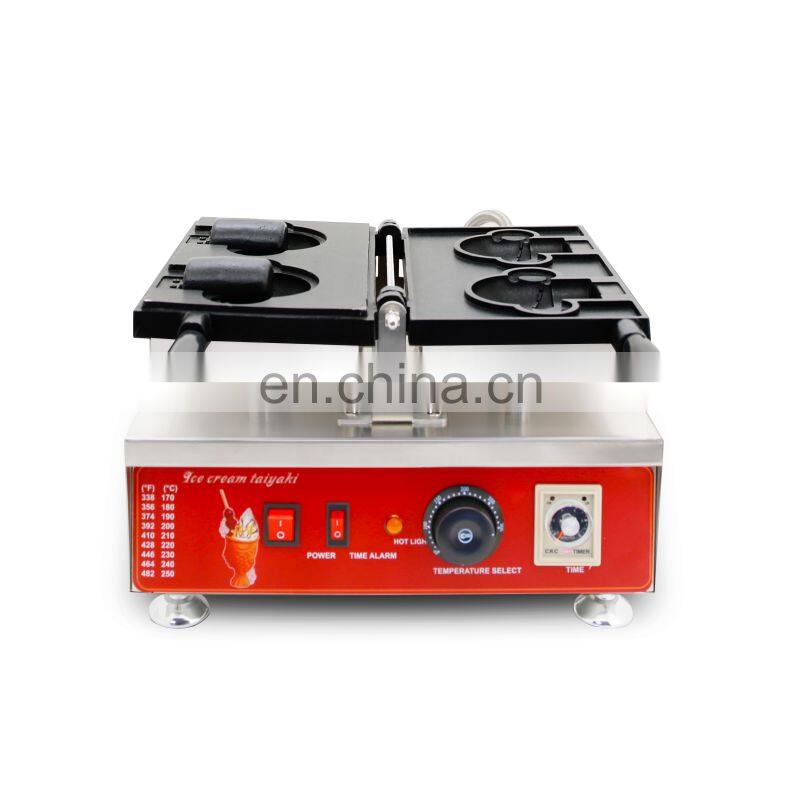 New style animal bear shape cartoon waffle machine with CE