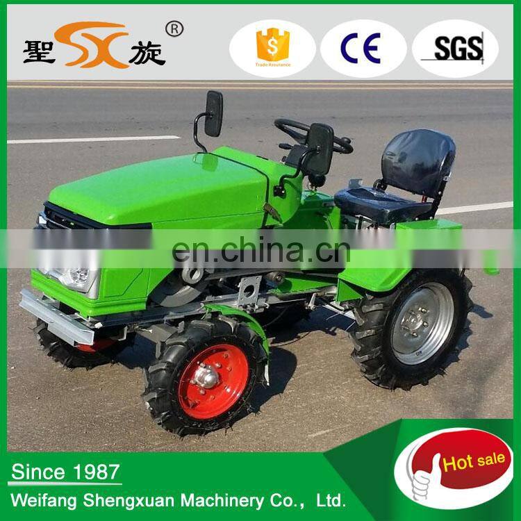 New agricultural small turning radiu 15hp farm small tractor made in China