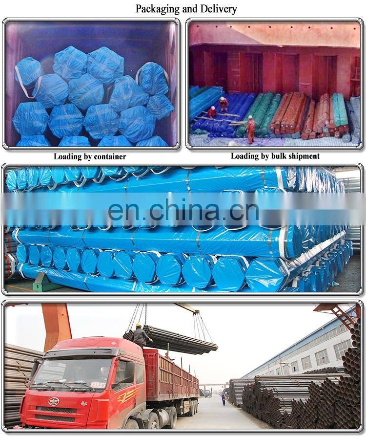 ASTM A53 ERW circular hollow section ms steel round pipe 400mm diameter steel pipe