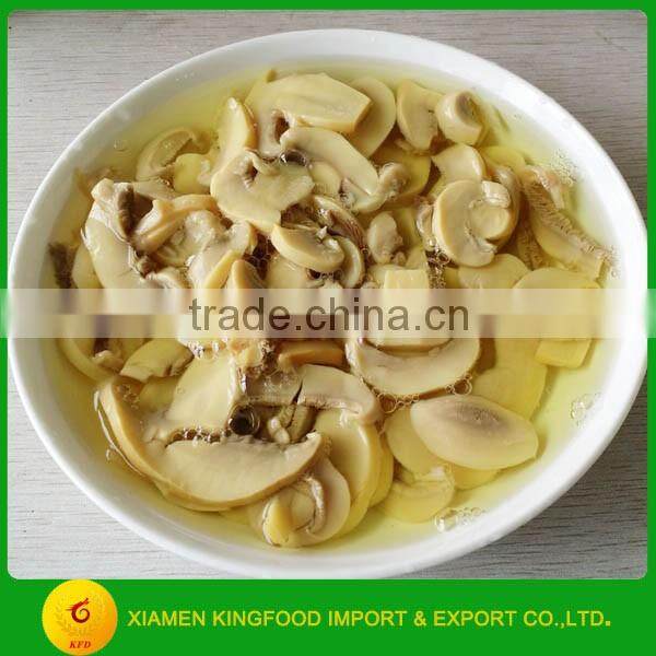 China canned champignon mushroom slice/p&s export price