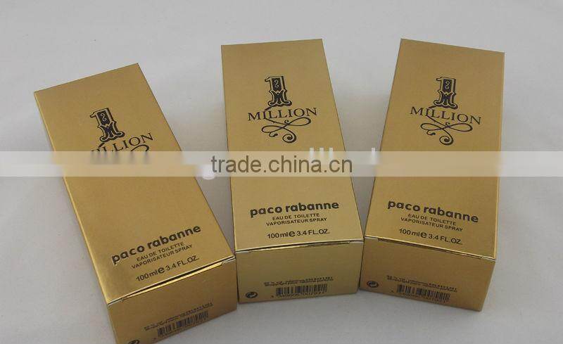 OEM paper cosmetic box gift box UV printing with high quality
