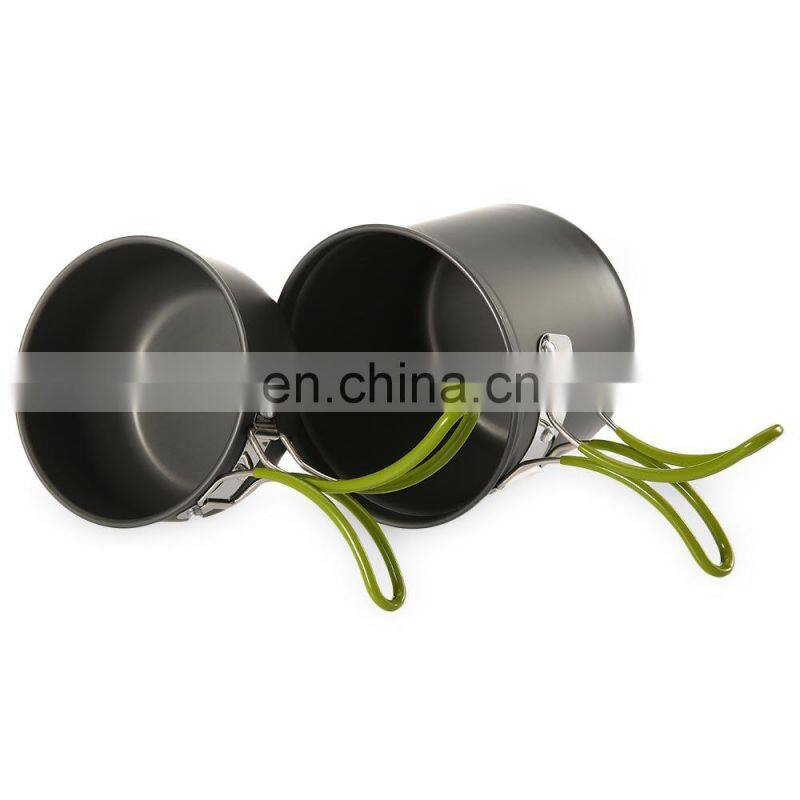 Hiking Picnic Tableware Backpacking Pot Pan Camping Cookware Ulitity Lightweight for Outdoor Hiking Picnic Camping