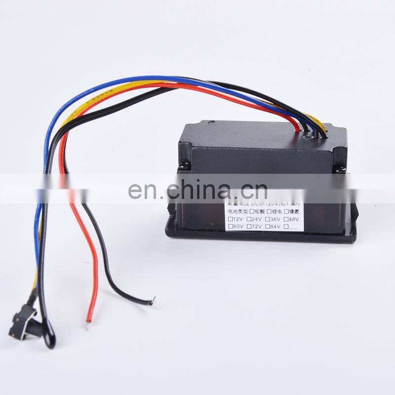 LED Voltmeter DC 12V 24V 36V 48V Waterproof Lead-acid Lithium Battery Capacity Indicator Temperature Meter Air Battery voltmeter