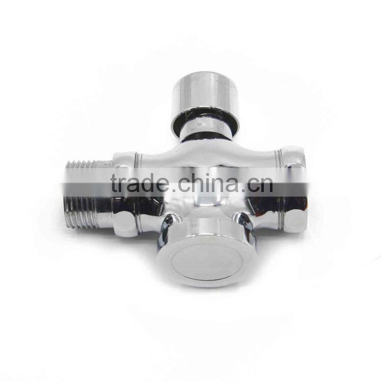 Best price brass time delay faucet four-way toilet flush angle valve