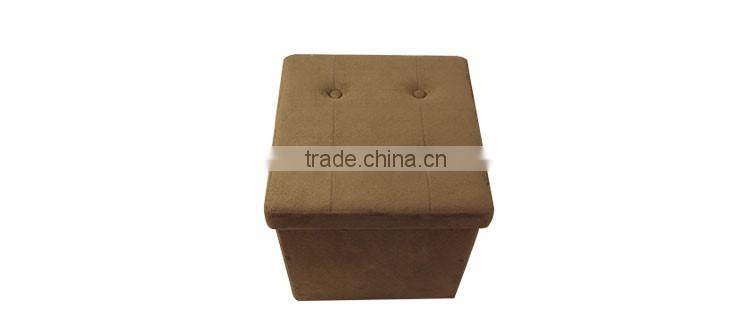 Yes Folded Brown Folding Storage Ottoman