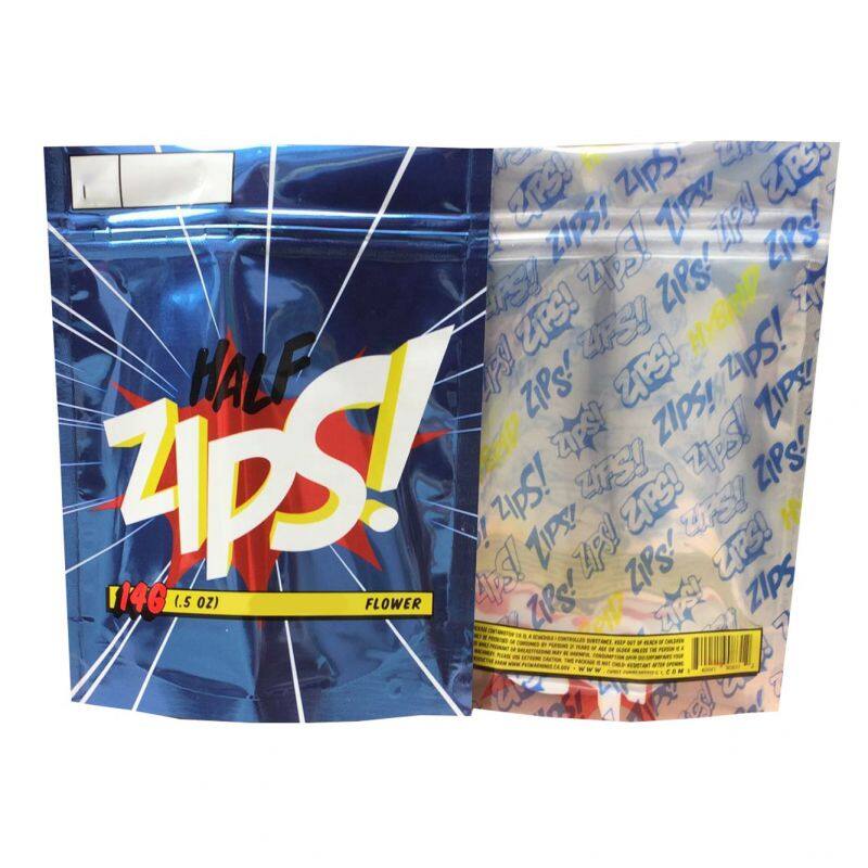 Custom Printed Edibles Gummy Gummies Candy Mylar Bag Sachet Aluminum Foil Gold Color Matte Packaging Stand Up Barrier Bag