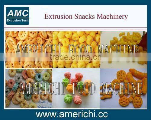 Cheese puffs snacks machine