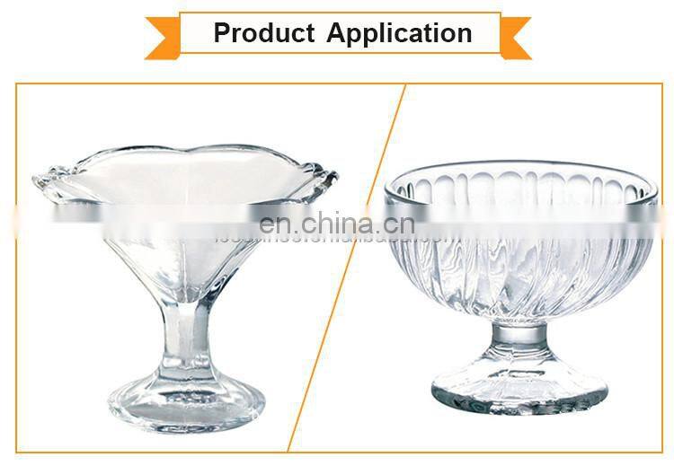 Hot Selling Fruit Transparent Glass Bowl Set With Stand