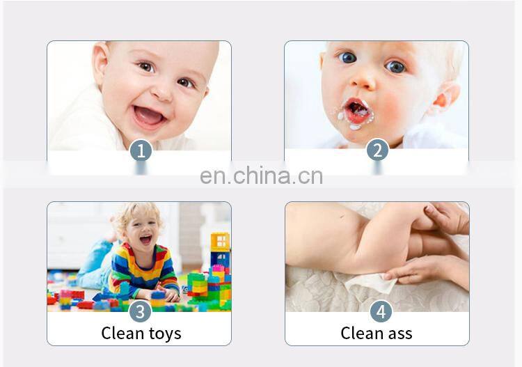 Non-Alcohol Wipes for Newborns Purified Water with Spunlace Non-Woven Fabric Cloth Warmer Tissue for Baby