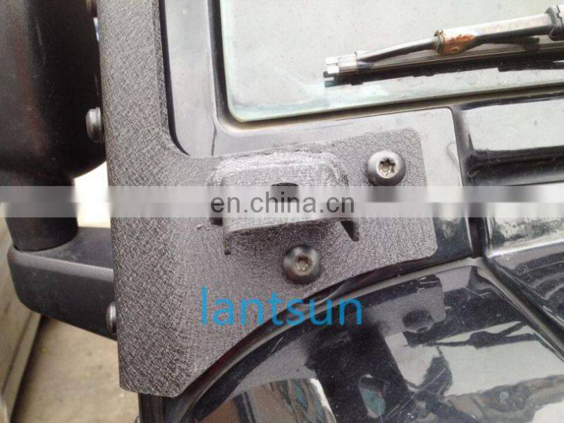 J002 bracket for jeep for wrangler JK 2007-2017  windscreen brackets -02  with A holder 50 inch straight led light bar LANTSUN