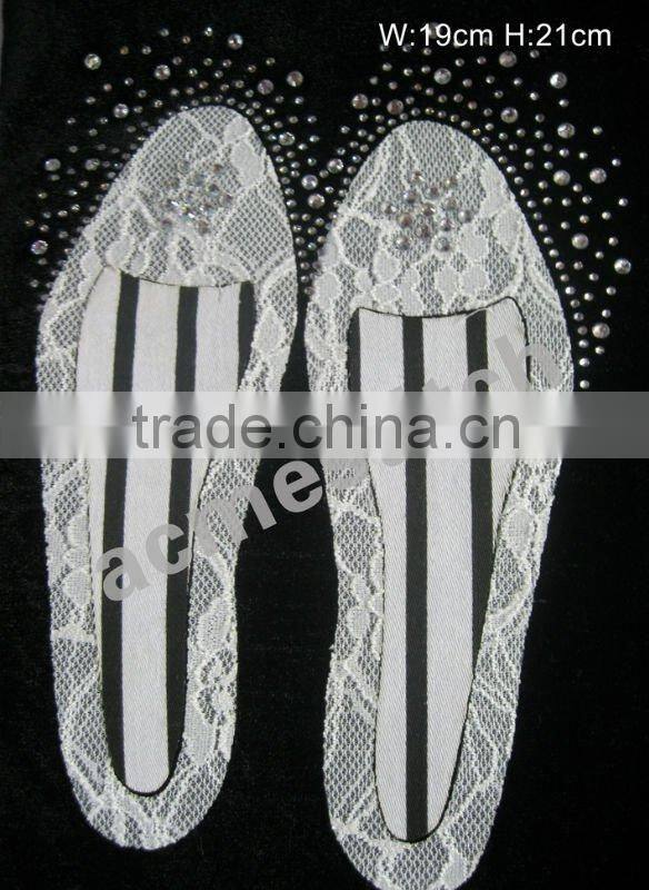 Lace Mixed Rhinestone Patches /hot fix patch /iron on patch / badge