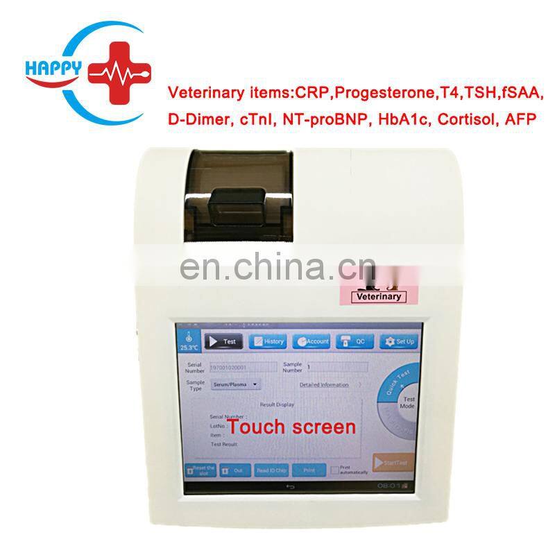 HC-R059A Vet Touch screen animal progesterone test Analyzer poct/CRP/ HbA1c analyzer for animal