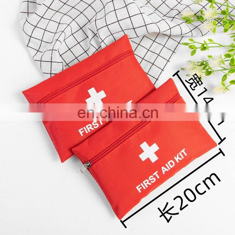 12pc Driving Traveling Outdoor Tactical First Aid Bag Home Using Emergency Sports Red Portable First Aid Kit