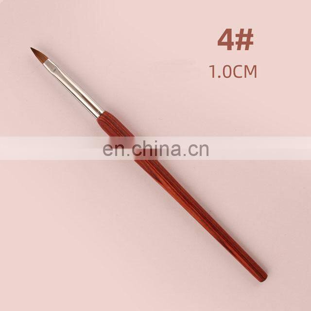 Amazon Topsale Premium Custom Acrylic Nail Brush 100% Kolinsky Nail Brush